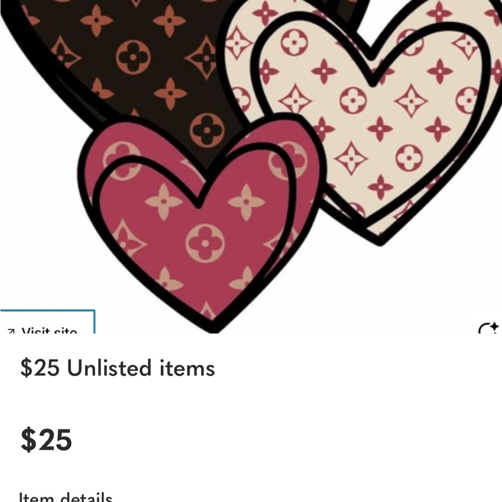 Heart Patterned Designer Print - image 1